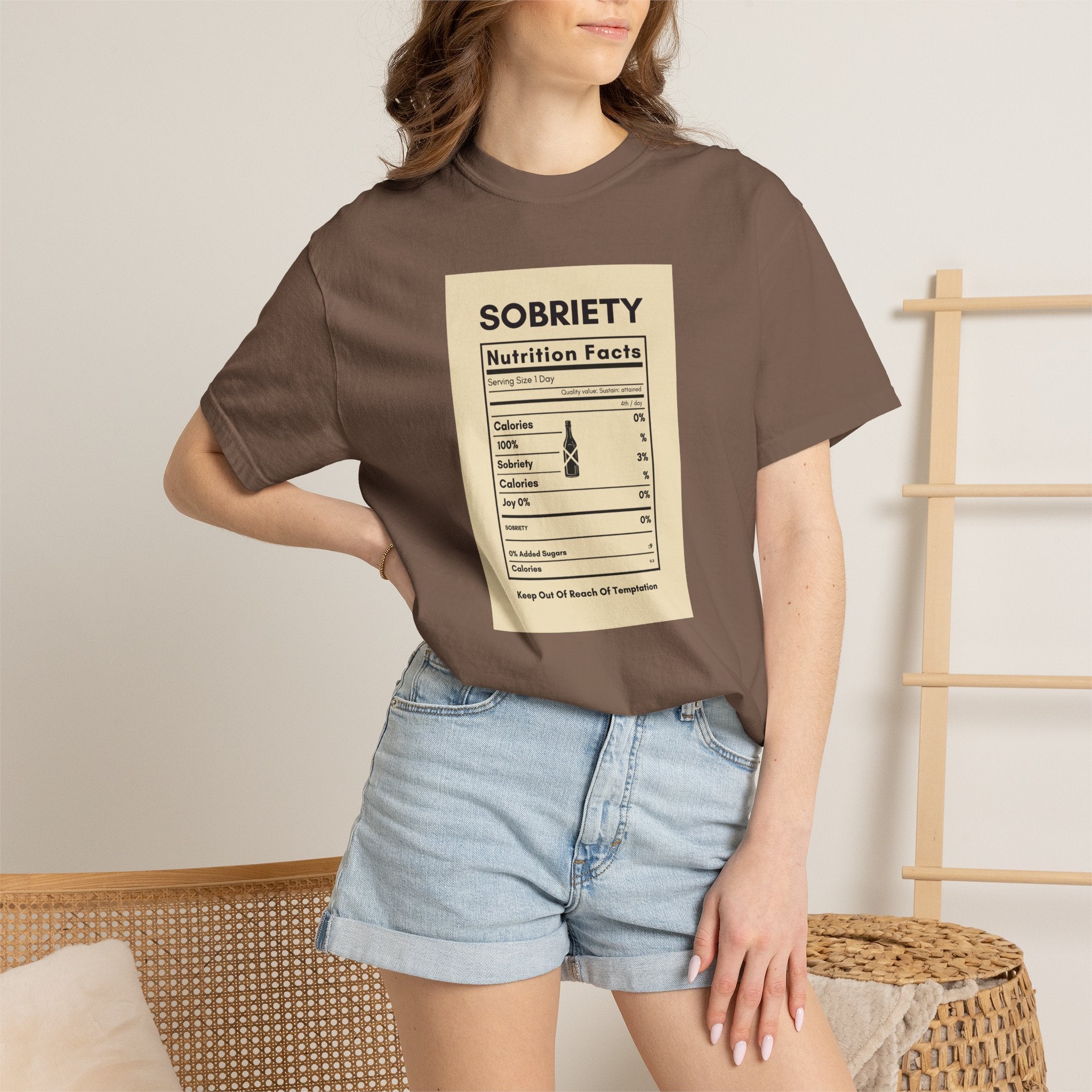 Sobriety Nutrition Facts T-Shirt