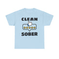Clean Sober T-Shirt — Recovery Support 5-Star Thumbs Up Tee