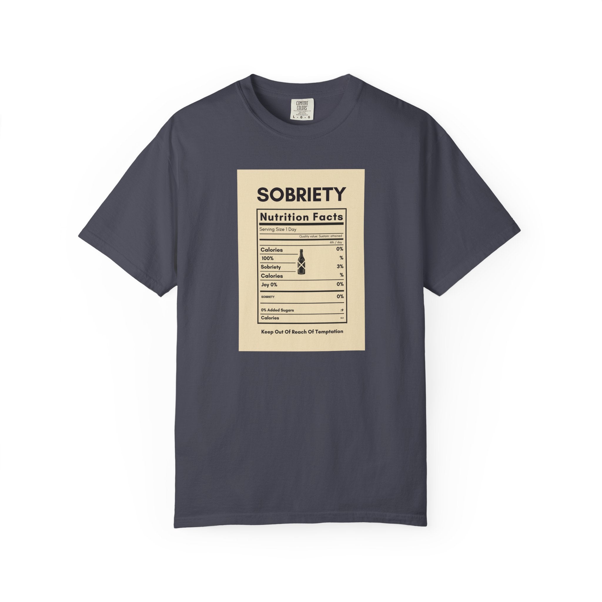 Sobriety Nutrition Facts T-Shirt
