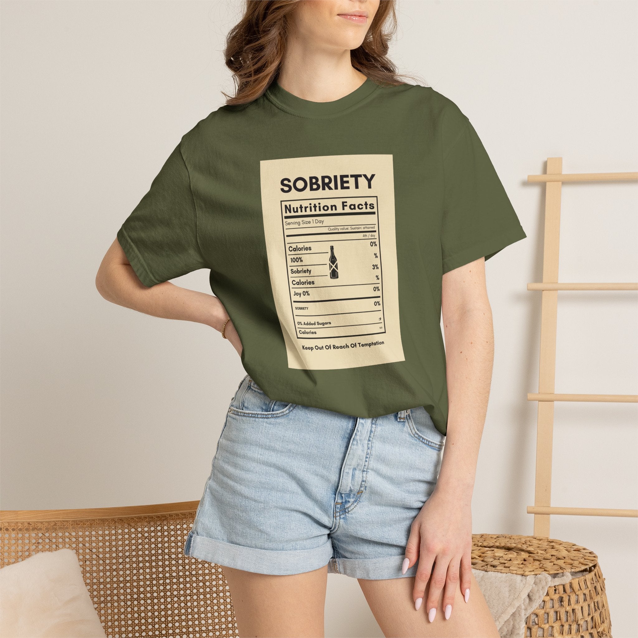 Sobriety Nutrition Facts T-Shirt