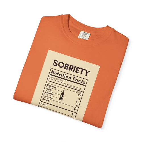 Nutrition Facts Recovery T-Shirt — Funny Recovery Label Tee