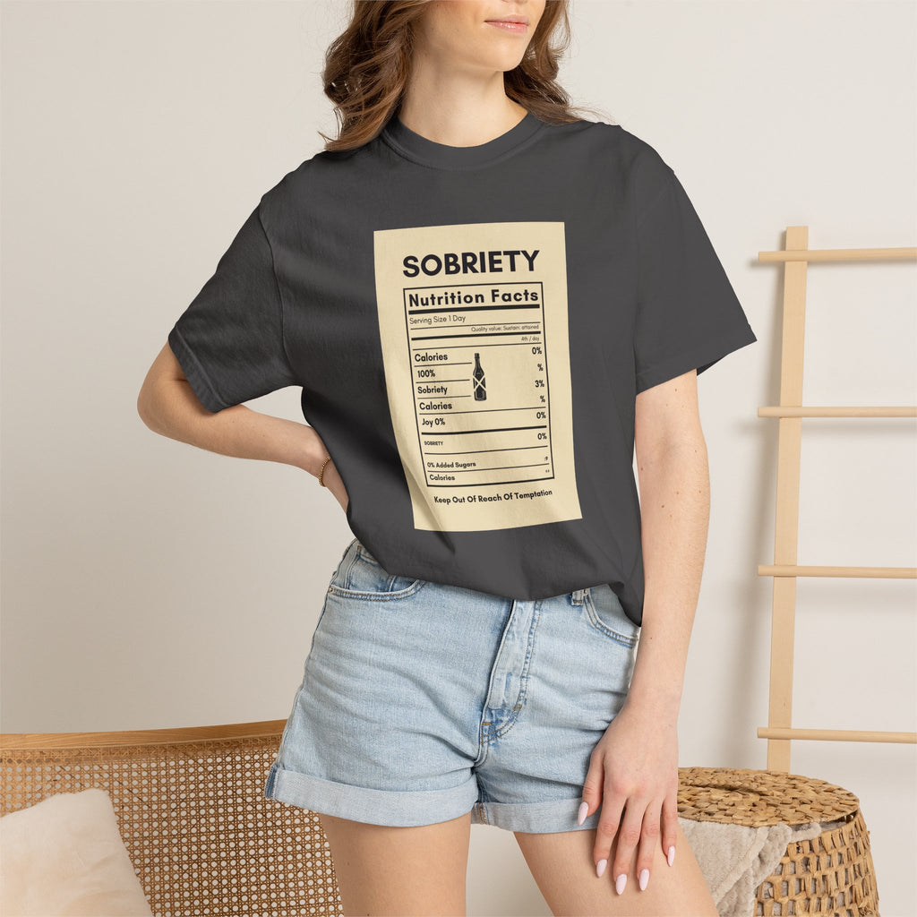 Sobriety Nutrition Facts T-Shirt