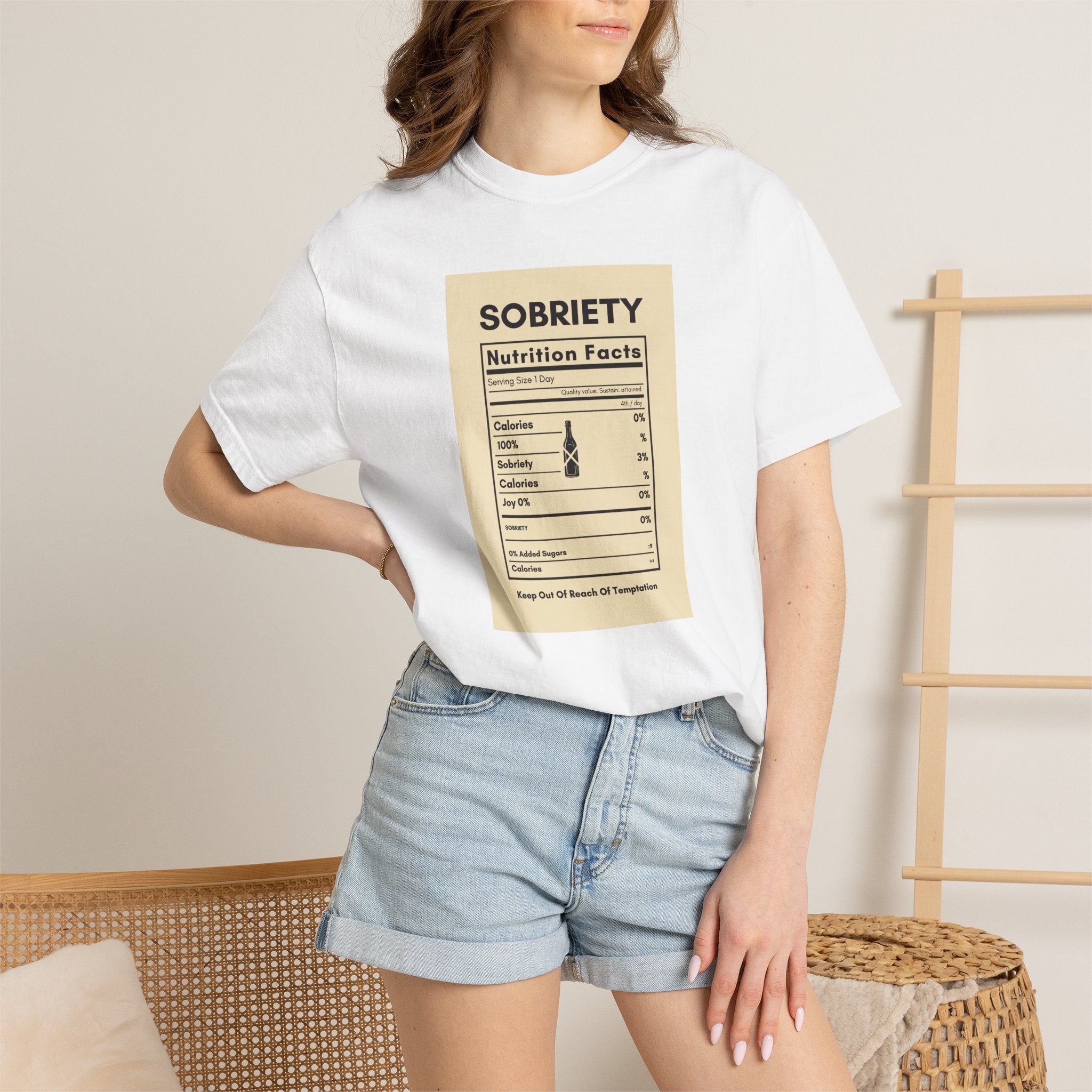 Sobriety Nutrition Facts T-Shirt