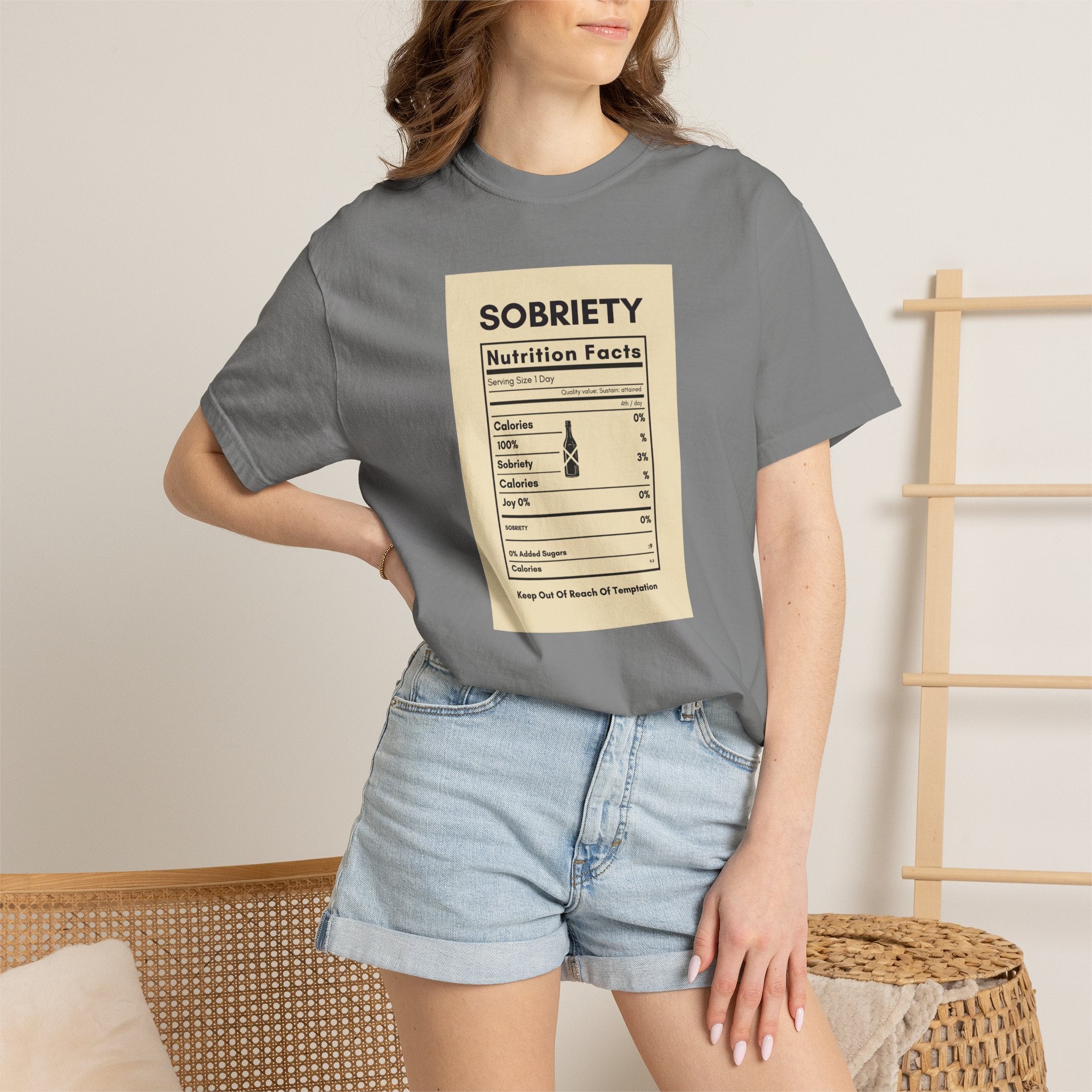 Sobriety Nutrition Facts T-Shirt