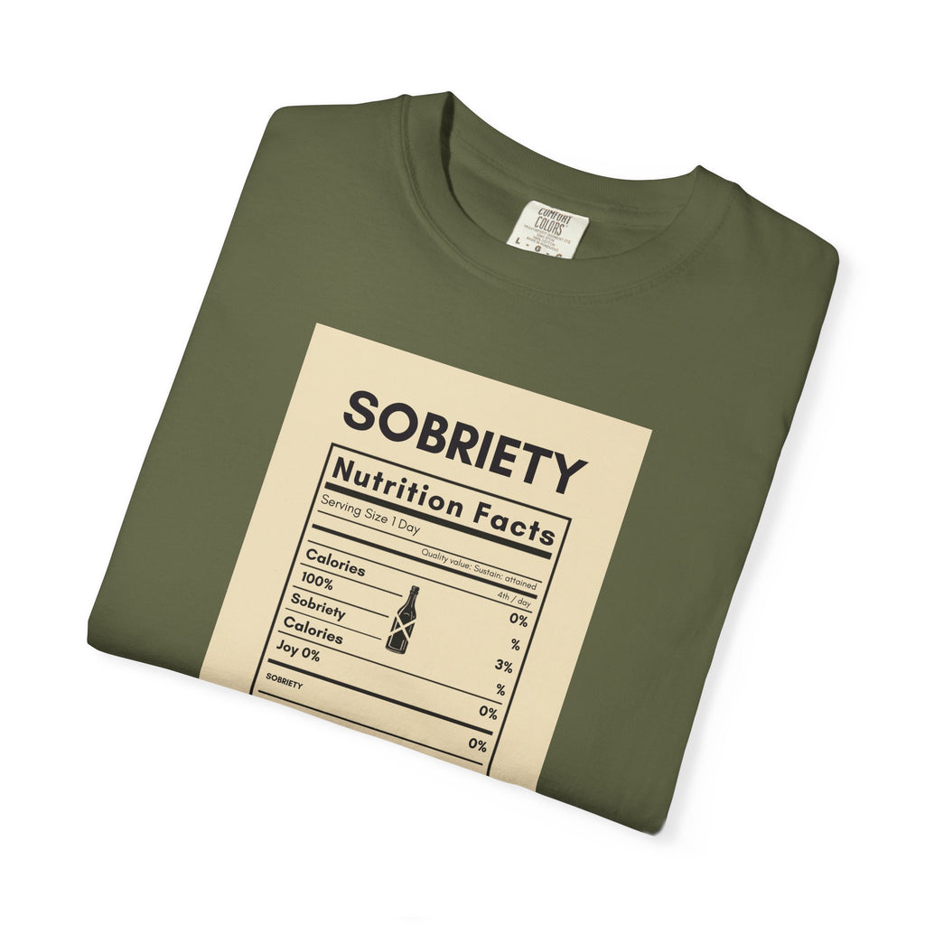Sobriety Nutrition Facts T-Shirt