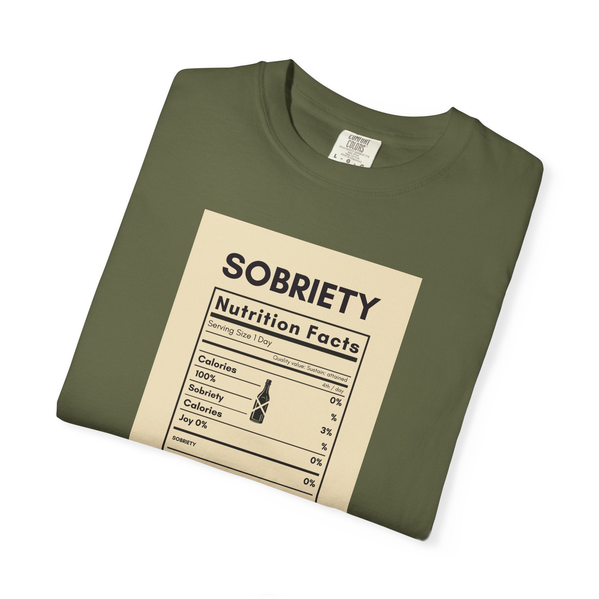 Sobriety Nutrition Facts T-Shirt
