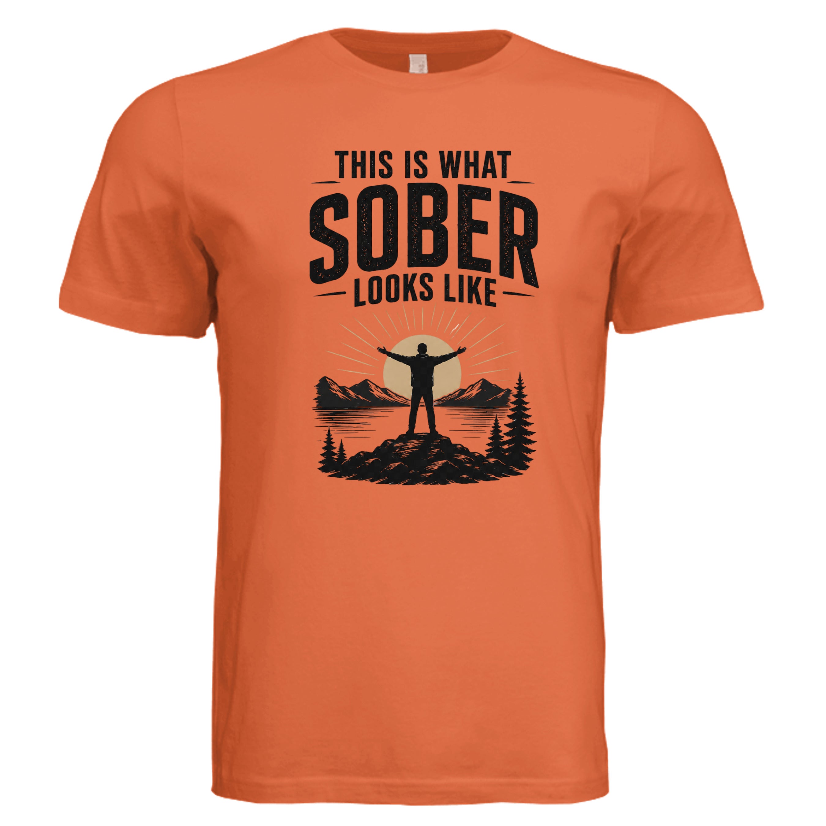 Solid Orange Triblend - 3413C - FRONT